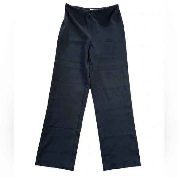 Joseph Ribkoff Wide Leg Black Dress Pants High Rise Size 4 Lagenlook Office Wear - Picture 1 of 5